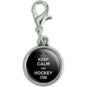 GRAPHICS & MORE Antiqued Bracelet Pendant Zipper Pull Charm with Lobster Clasp Keep Calm and H-O