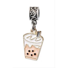 Dangle Boba Milk Tea Drink Charm Bead