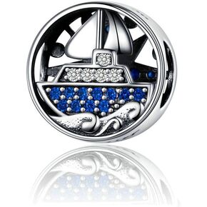 Junyi Jewelry Paw Charm 925 Sterling Silver Dog Charm Animal Charm Pet Charm for Pandora Charm Bracelet