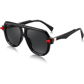FEISEDY Vintage 70s Aviator Sunglasses Men Women Classic Retro Trendy Large Frame UV400 Sun Glasses B0030