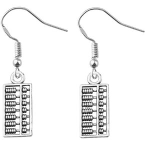 Math Teacher Gift Accountant Gifts Math Earrings Abacus Charm Dangle Earrings for Nerdtastic Math Geek
