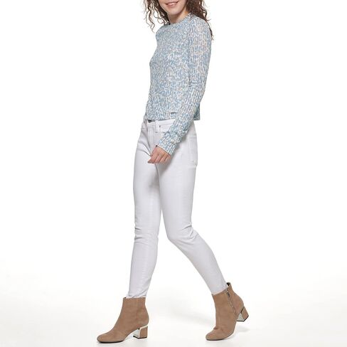 DKNY Women's Long Sleeve Layering Printed Sportswear Top in Saudi Arabia