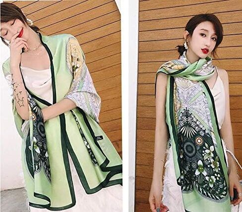 وشاح حريري بلون سادة شال واقي من الشمس لحفلات الزفاف للصيف للنساء in Kuwait