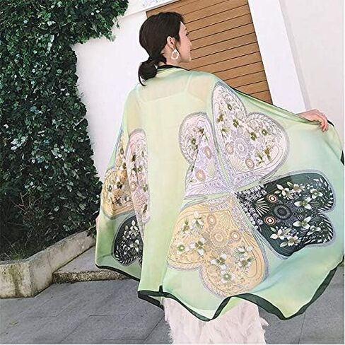 وشاح حريري بلون سادة شال واقي من الشمس لحفلات الزفاف للصيف للنساء in Kuwait