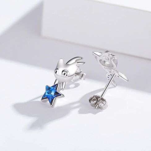 VOVEAT Animal Earrings 925 Sterling Silver Fox/Sloth/Sea Turtle/Owl/Cat/Panda Earrings Birthday Valentine's Day Cute Animal Jewelry Gifts for Women Girls in Saudi Arabia