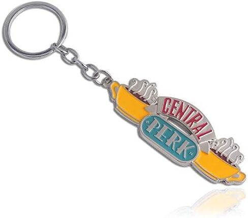 UZPDWK Best Friends TV Show KeyChain Monica's Door Frame,Central Perk Coffee, Lobster,Yellow Picture Frame Silver Christmas Car Key Ring Gift For Friends Fans(set of 4), Multicolor, A in Kuwait