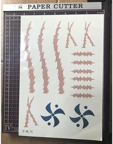ELBCOS Demon Tanjirou Shinobu Daki Akaza Giyuu Rui Cosplay Tattoo Stickers (Yusuitianyuan) in Saudi Arabia