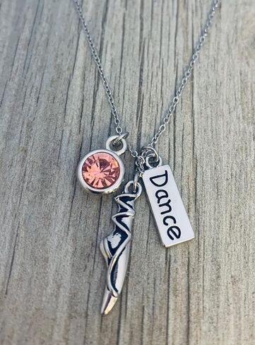 Ballet Slipper Necklace- Dance Jewelry, Pink Ballet Shoes Charm Pendant - Gift For Dancers and Dance Recitals in Saudi Arabia