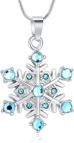 memorial jewelry Cremation Urn Jewelry Necklace cremation Jewelry for Ashes Gift for Ashes Keepsake Snowflake Shape Pendant in Saudi Arabia