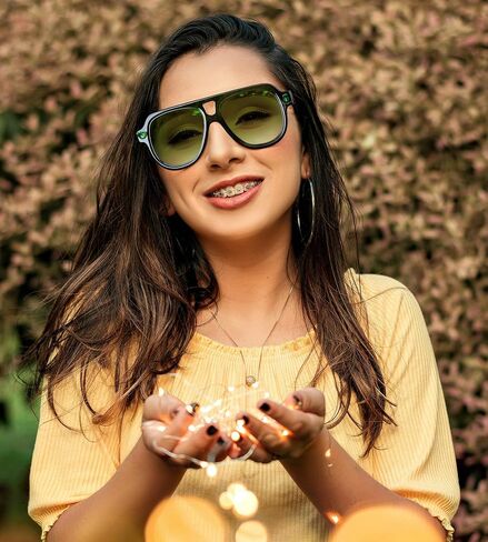 FEISEDY خمر 70s طيار النظارات الشمسية الرجال النساء الكلاسيكية الرجعية العصرية إطار كبير UV400 نظارات شمسية B0030 in Saudi Arabia