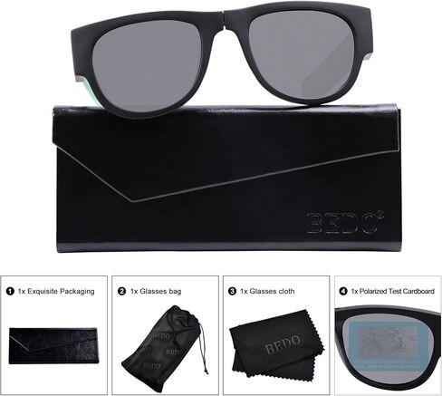 نظارات شمسية مستقطبة مرنة قابلة للطي للنساء والرجال حماية من الأشعة فوق البنفسجية in Kuwait