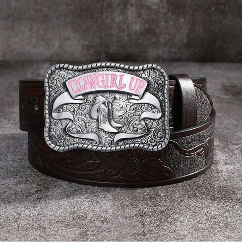 Western Cowboy Cowgirl Belt Buckle for Girls Boys Rodeo Belt Buckles Men Women Birthday Christmas Gift Halloween in Saudi Arabia