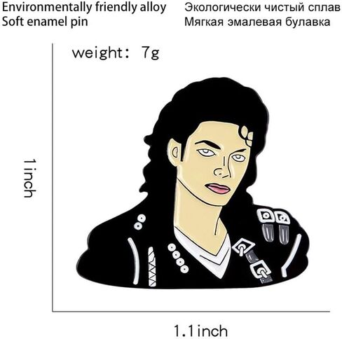 مجموعة مايكل إم جي بروش معدنية حساسة للمعجبين يجب شراء 3 قطع في قطعة واحدة in Kuwait