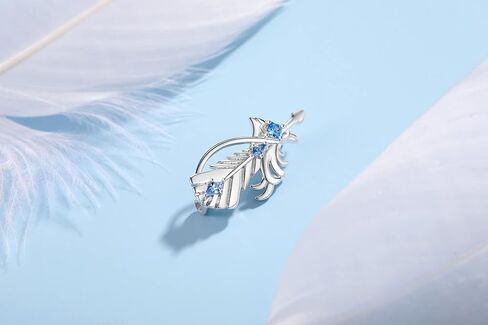 RORTY XIN Traveller Genshin Impact Wanderer's Troupe Series Artifacts Bard's Arrow Feather Brooch Plume of Death Jewelry Gift For Game Fans Cosplay in Saudi Arabia