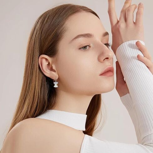 ConBo Highland Cow Earrings for Women 925 Sterling Silver Highland Cow Earrings Dangle Animal Hypoallergenic Jewelry Gifts for Girls Mom Birthday Christmas in Kuwait