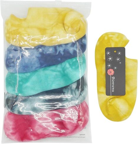 5 عبوات نسائية من القطن المربوط المصبوغ بألوان متنوعة in Kuwait