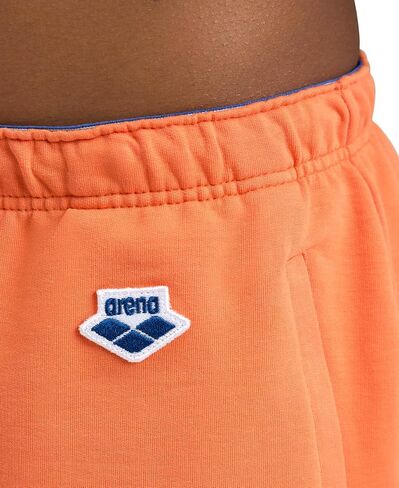 ARENA Icons Women's Sporty Shorts Gym Workout Cotton High Rise Bottoms Loose Fit Side Pockets Elastic Waistband and Drawcord in Saudi Arabia