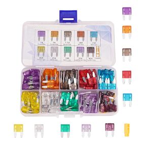 مجموعة متنوعة من 145 قطعة من صمامات السيارة، صمامات السيارات من نوع الشفرة، صمامات السيارات - صغيرة (3A 5A 7.5A 10A 15A 20A 25A 30A 35A 40A) للسيارة/SUV/RV/الشاحنة/السيارات/الدراجات النارية/القارب in Kuwait