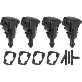 X AUTOHAUX 4pcs Car Front Windshield Wiper Washer Nozzle for Chrysler 200 2011-2014 for Jeep Patriot 2008-2017 68024312AB