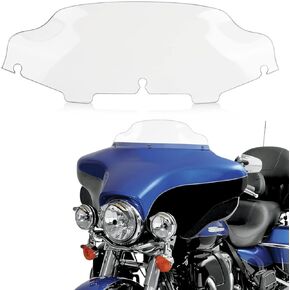 6" Wave Windshield Windscreen Wind for Touring Street Glide Electra Glide FLHT FLHTC FLHX 1997-2013 Clear