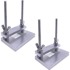 Violin Making Tool Adjustable Violin Corner Block Wedge Clamp Ribs Clamps Glue Violin Body Luthier Tools 2pcs, Silver