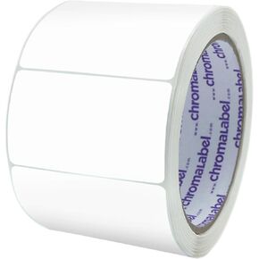 ChromaLabel 2 x 3 inch Permanent Color Code Rectangle Labels, 250 Stickers per Roll, Light Blue