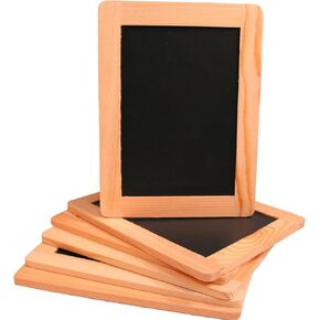 Creative Hobbies® Synthetic Chalkboard with Unfinished Wood Frame 4 x 6 Inch -Case Pack of 24 Chalkboards
