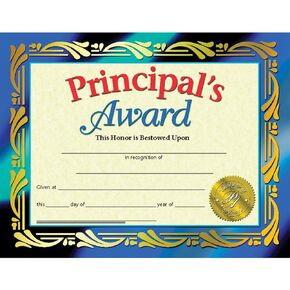 Hayes Principal's Award, 8-1/2" x 11", 30 Per Pack