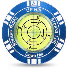 Golf Putt Green Reader, High Precision Golf Training Aid, Stylish Hat Clip Ball Marker, Golf Accessories for Men Women