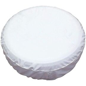 White Spare Tire Cover, Wheel Cover PVC Leather Waterproof Dust-Proof Universal Fit for Jeep, Trailer, RV, SUV and Camper (15 Inch)
