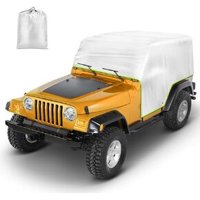 غطاء سيارة مقاوم للرياح، غطاء كابينة لـ CJ/Wrangler TJ 2 باب/غطاء رانجلر YJ 2 Door1976-2006، الملحقات، مقاوم للماء والرياح والغبار، حماية من جميع الأحوال الجوية in Kuwait