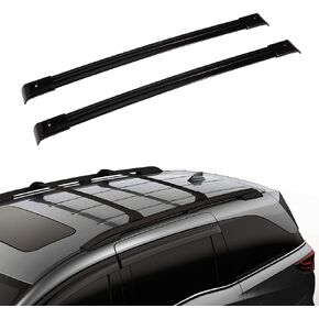 Roof Racks Cross Bars Compatible for Honda Odyssey 2005-2010, 165LBS Black Aluminum Cargo Carrier Rooftop Bag Luggage Racks Cross bar (2Pcs)