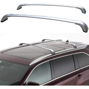 Roof Rack Cross Bars Compatible with 2014 2015 2016 2017 2018 2019 Toyota Highlander Roof Rack Aluminum Black in Saudi Arabia