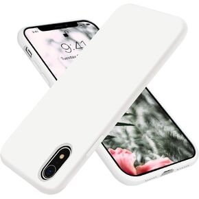 OTOFLY Compatible with iPhone XR Case,[Silky and Soft Touch Series] Premium Soft Liquid Silicone Rubber Full-Body Protective Bumper Case for iPhone XR （Black）