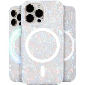 LONLI Hue - iPhone 16 Pro Magnetic Case [Compatible with Magsafe] - Holographic Iridescent Phone Case - [360° Shock-Absorbent Bumper] - Cute, Unique and Aesthetic Phone Cover for iPhone 16 Pro