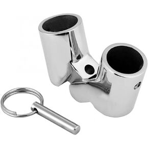 RedSnake Stainless Steel Marine Grade Boat railing Pipe Connector Folding Swivel Coupling Tube Pipe Connector Boat Hardware Fitting for (25mm) 1inch or (22mm) 7/8inch