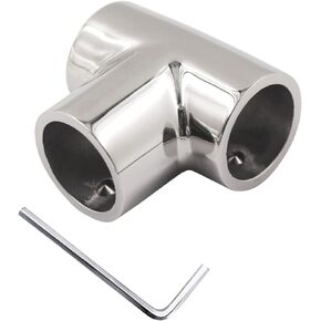 SHENGHUISS Boat Hand Rail Fitting Marine Grade 316 Stainless Steel Polished Pipe Connector with L Shape Hex Key
