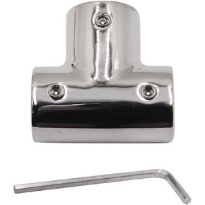 SHENGHUISS Boat Hand Rail Fitting Marine Grade 316 Stainless Steel Polished Pipe Connector with L Shape Hex Key