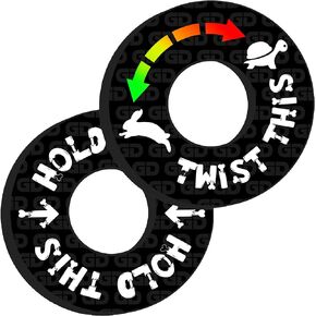Official GripDonuts.com MX Grip Donuts for Dirt Bike Motorcycle BMX - Turtle vs Hare