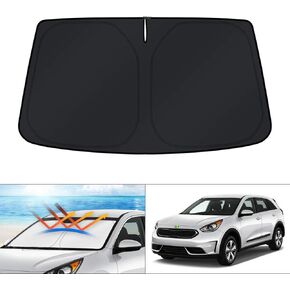 KUST Windshield Sun Shade for Kia NIRO 2017-2022 Accessories Sunshade Sun Visor Protector Foldable Blocks UV Rays Keep Your Car Cooler