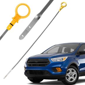 Engine Oil Level Dipstick Indicator Compatible for Ford Edge Escape Explorer Focus Fusion Taurus, for Lincoln Continental MKC MKT MKX MKZ Replace 2.0L Fluid Indicator Oil Stick CJ5Z-6750-A