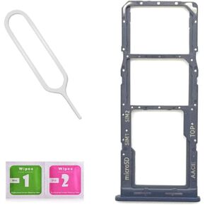 Dual SIM Card Tray Slot Holder Replacement for Samsung Galaxy A13 5G 2021/A136U with Sim Card Tray Open Eject Pin and SD Card Tray (All Carriers)