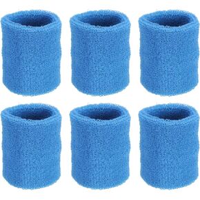 PATIKIL Sports Wristbands Athletic Cotton Terry Cloth Absorbent Wrist Sweatband for Tennis Basketball Running Cosplay Costumes