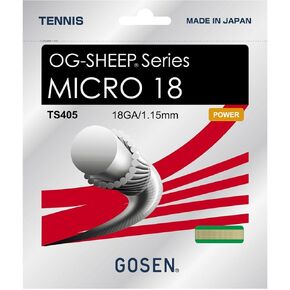 GOSEN OG-Sheep Micro, 18 Natural 40' All-Round Performance, Synthetic Tennis String