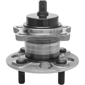 512370 Rear Wheel Bearing and Hub Assembly Compatible With 2012-2019 Toyota Prius C (EXC. Prius and Prius V) 06-14 Yaris (4-Wheel ABS) 2013 Scion IQ (EV Models)[4 Stud Hub W/ABS]