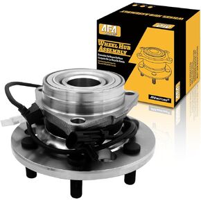 Front Wheel Bearing Hub Assembly 4WD 515024 for Cadillac Escalade, Chevy Tahoe K1500 K2500 Suburban, GMC Yukon K1500 K2500 Suburban (Old Body Style Only) Hub Bearing w/ABS w/6 Lug