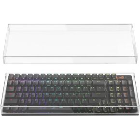 Geekria 90%-96% Keyboard Knob Dust Cover, Clear Acrylic Keypads Cover for 100 Keys Computer Mechanical Wireless Keyboard, Compatible with ASUS ROG Strix Scope II 96, Glorious GMMK 2 96