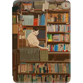 Case for Kindle Paperwhite 2015/2013/2012 Flip Case Leather PU Silicone TPU Cover Magnetic Auto Wake Up/Sleep Anti Scratch Shell A lot of Books Pattern Kindle Paperwhite 7th/6th/5th Gen (1)