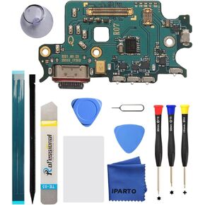 Charging Port Replacement Kit for Samsung Galaxy S22 5G SM-S901U SM-S901U1 USB Flex Dock Connector Charging Flex Replacement with Tools