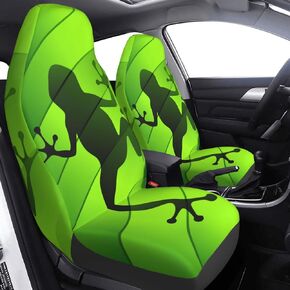 Watercolor Leaves Grunge Flamingos 2 Pcs Car Seat Covers Set Vehicle Front Seat Protector Auto Interior Accessories Protetors Car Mat Covers Universal fit Most Car SUV Van Truck